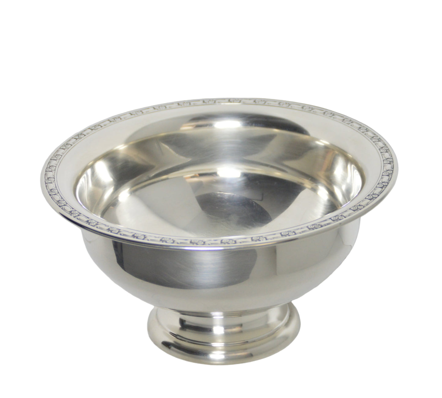 Vintage silver-plated Punch Bowl By; Oneida Silversmiths pre-owned very good condition Measures 13"wide X 7 deep