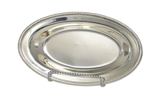 Vintage International Silver Co. Oval Silver Plated Bread server/dish.
