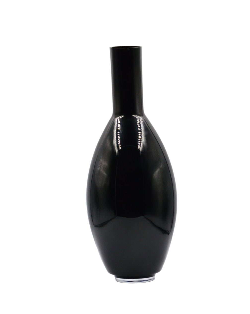 Glass Black Vase 18" high with a 2" round neck. Pre-owned) Noble Collection from (Portland) very good condition