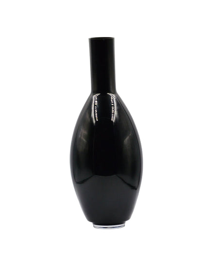 Glass Black Vase 18" high with a 2" round neck. Pre-owned) Noble Collection from (Portland) very good condition