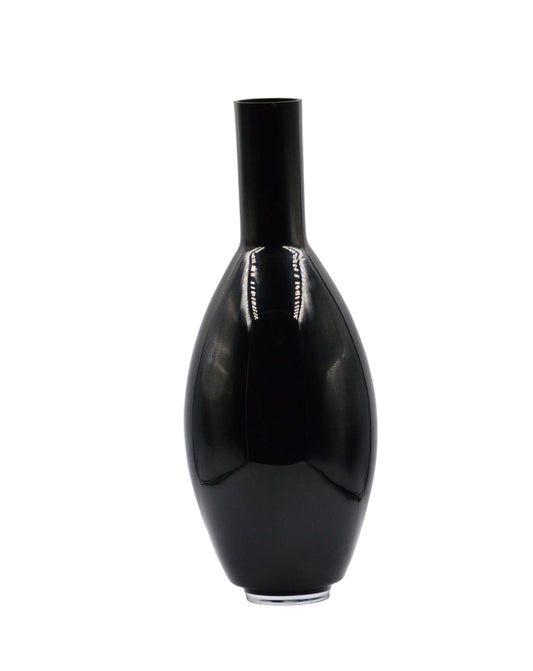 Glass Black Vase 18" high with a 2" round neck. Pre-owned) Noble Collection from (Portland) very good condition