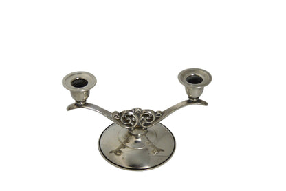 Vintage Double Arm Tapered candle holder pre-owned (silver plated) by: Oneida good condition
