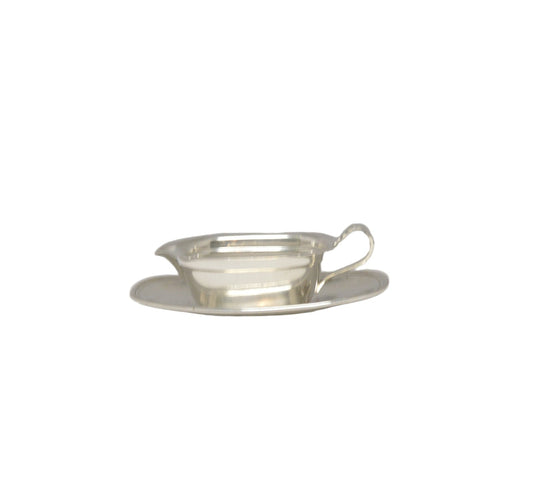 Vintage silver tray and boat pre-owned good condition for its age by Reed and Barton 5000