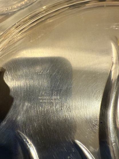 Vintage silver-plated  Leaf Tray Oval BY (Camille International Silver Company)