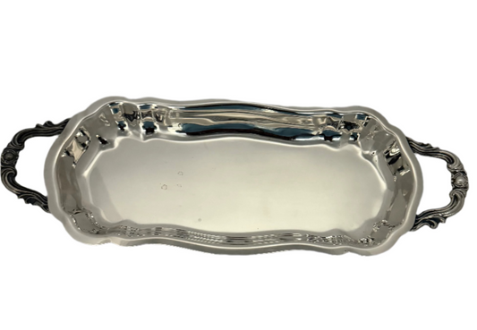 Vintage silver-plated Bread plate or serving tray (F. B. Rogers)
