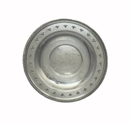 Vintage silver-plated Round Tray 11 1/2 "  by Georgian # 3814